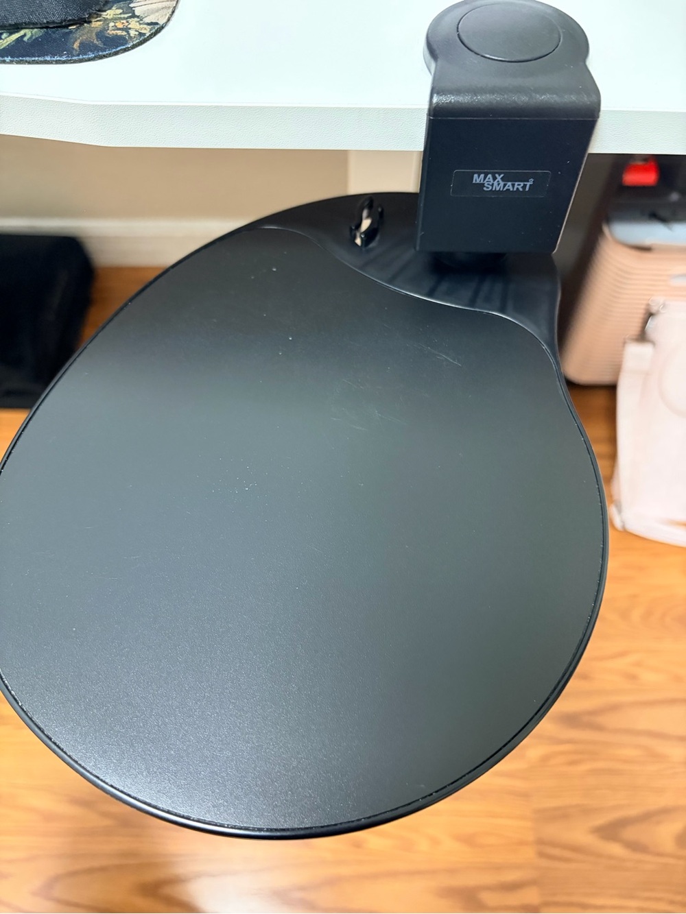 Black Under-Desk Mouse Tray